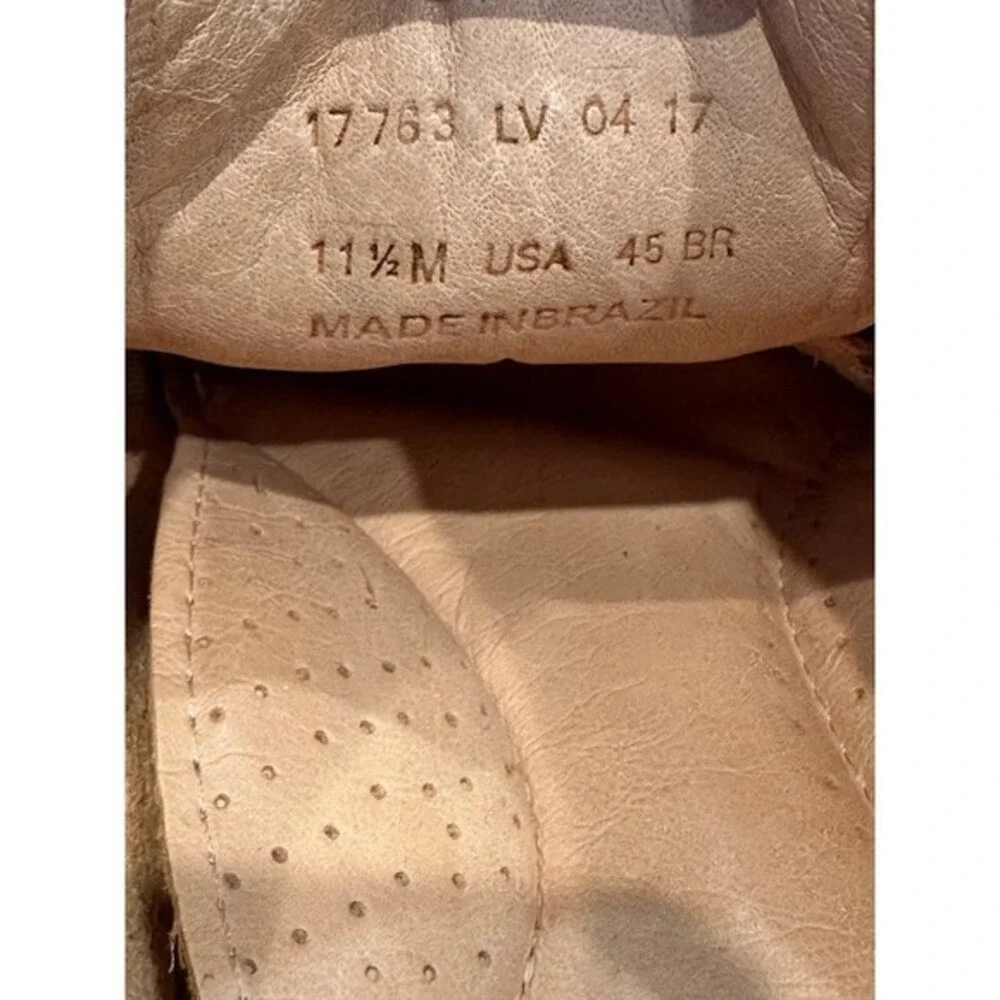 Sandro Moscoloni Mens Tan Brown Leather Cap Toe Oxford Shoes 17763 Size 11.5‎ M